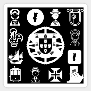 Portuguese Cultural Icons Sticker